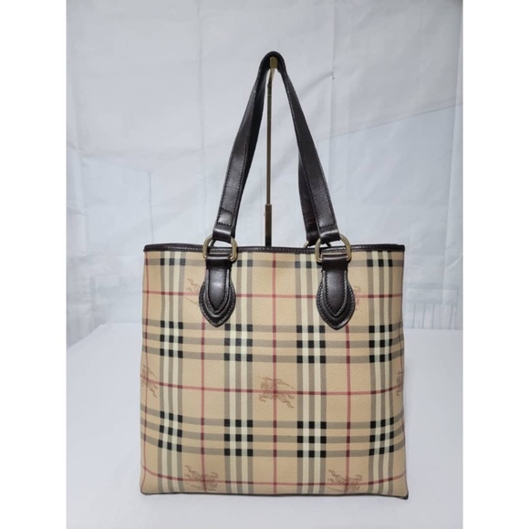 Burberry Handbags - Authentic BURBERRY Haymarket Check Shopping Bag